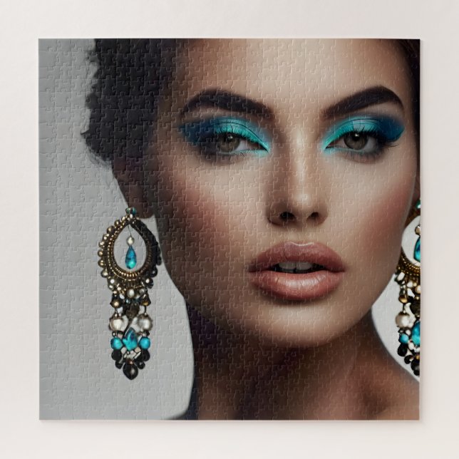 Fashion portrait of woman art jigsaw puzzle (Vertical)