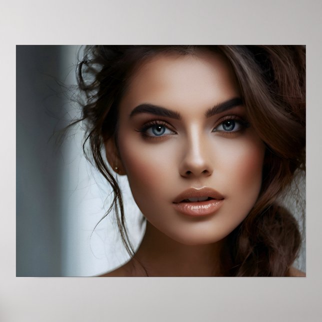 Fashion portrait of woman art poster (Front)