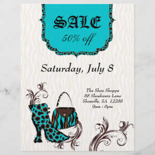 Fashion Purse Boot Zebra Leopard Sale Flyer