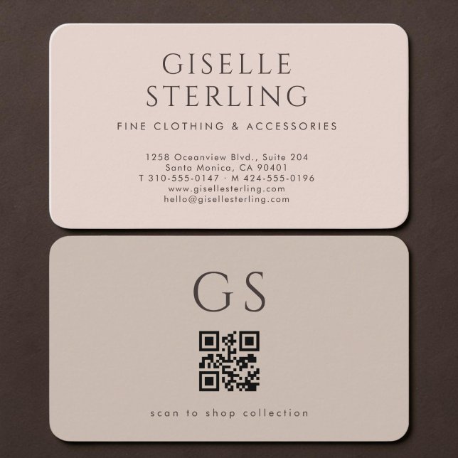 Fashion QR Code Business Card (Creator Uploaded)