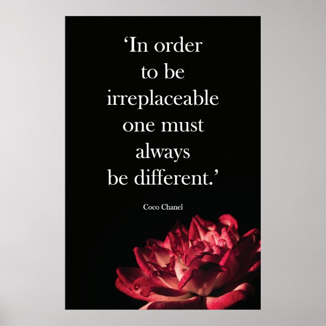 Fashion Quote | Empowering Quote Wall Art (Front)