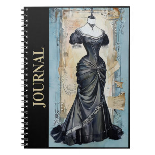 "Fashion Reflections: LBD Little Black Dress Diary Notebook