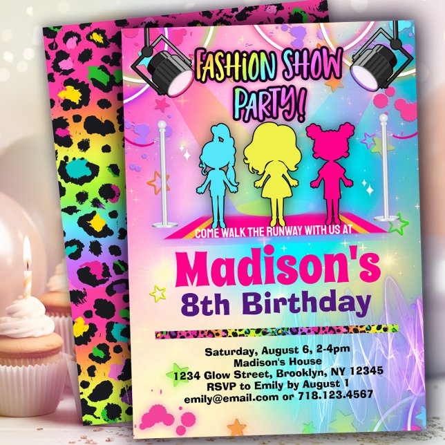 Fashion Runway Birthday Party Invitation (Creator Uploaded)
