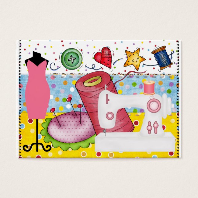 Fashion - Seamstress Card / Tag - SRF (Front)