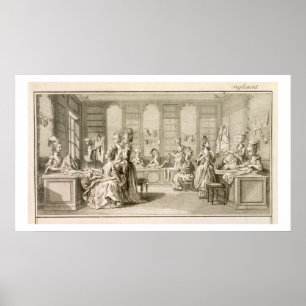 Fashion shop, from the 'Encyclopaedia' by Denis Poster