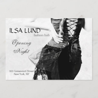 Fashion Shop Opening Night Invitation