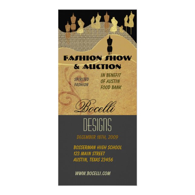 Fashion Show & Benefit Rack Card (Front)