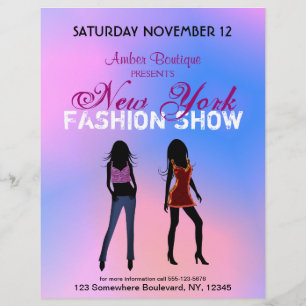 Fashion Show Boutique Promotional Custom Flyers