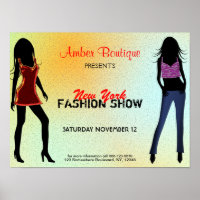Fashion Show Boutique Promotional Custom Poster