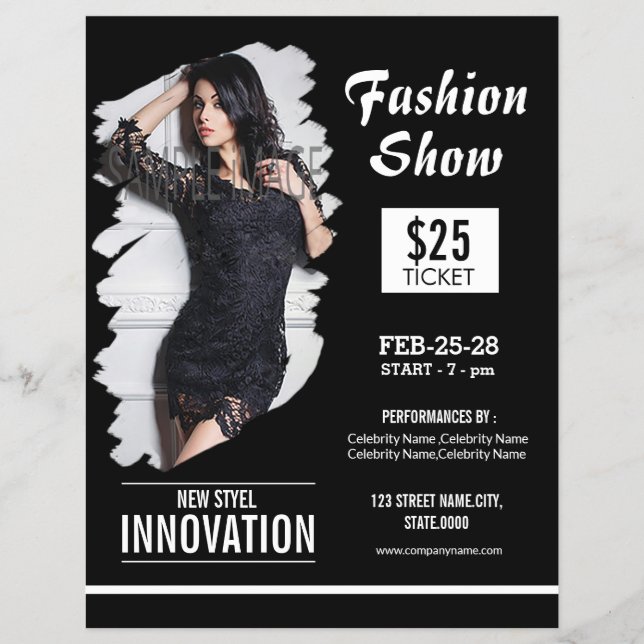 Fashion Show Flyer / Invitation (Front)