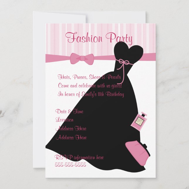 Fashion Show Invitation (Front)