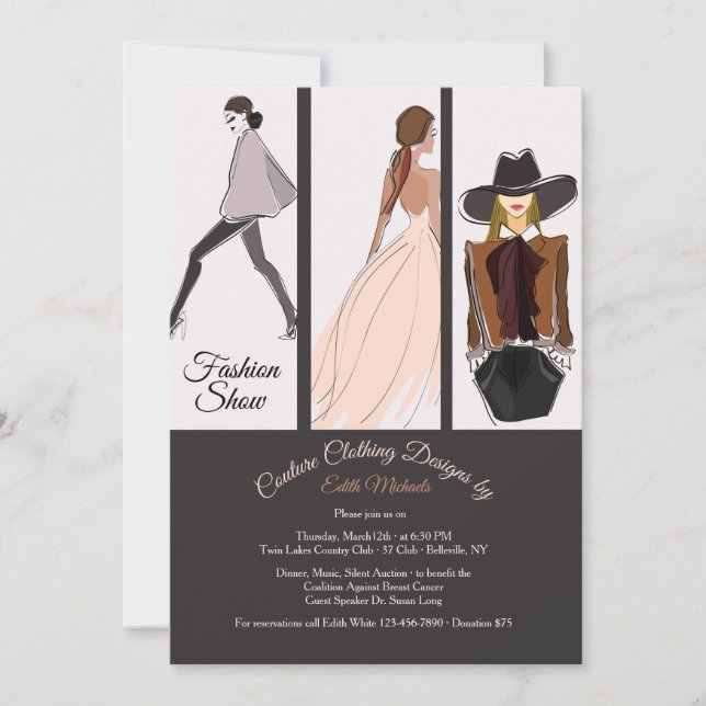 Fashion Show Invitation (Front)