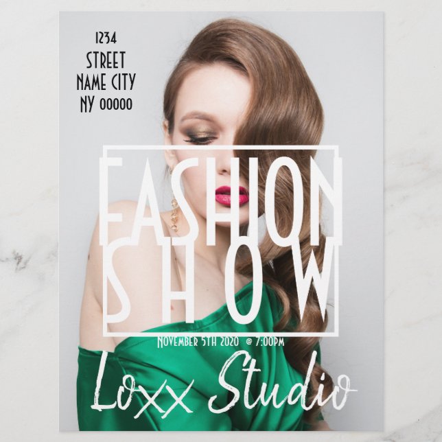 Fashion Show Model Clothing Flyer (Front)