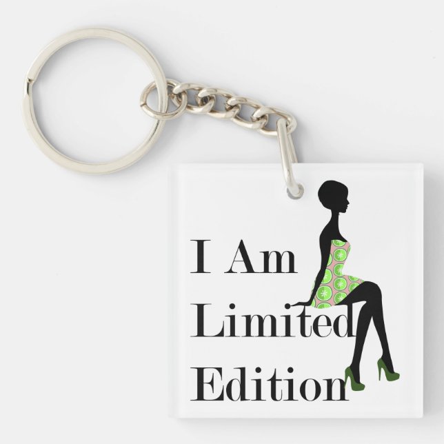 Fashion Silhouette I Am Limited Edition Quote Key Ring (Front)
