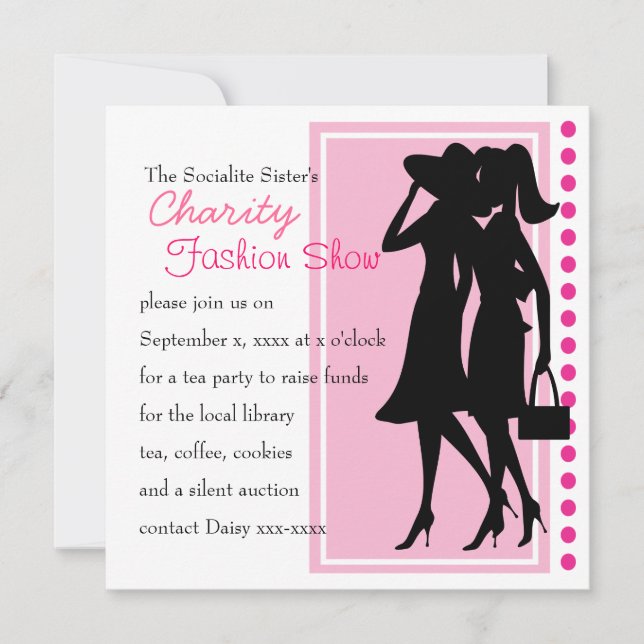 Fashion Silhouettes Invitation (Front)