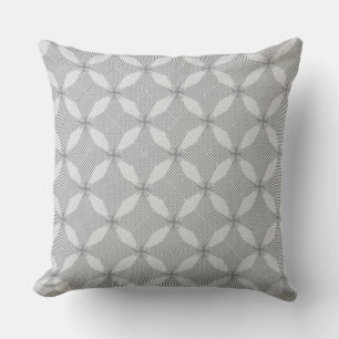Fashion Silver Circle Geometric Pattern Cushion