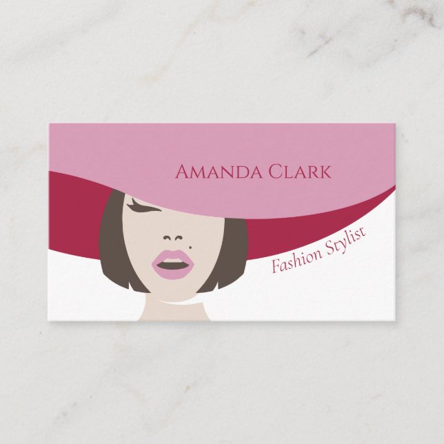 Fashion Simple Stylish Modern Business Card (Front)