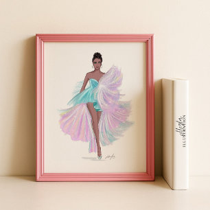 fashion sketch, illustration, poster