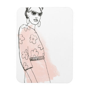Fashion Sketch Magnet