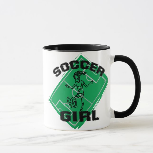Fashion Soccer girl football design Mug (Right)