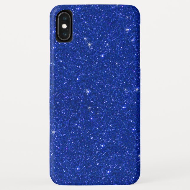 Fashion Sparkle Royal Blue Glitter Case-Mate iPhone Case (Back)