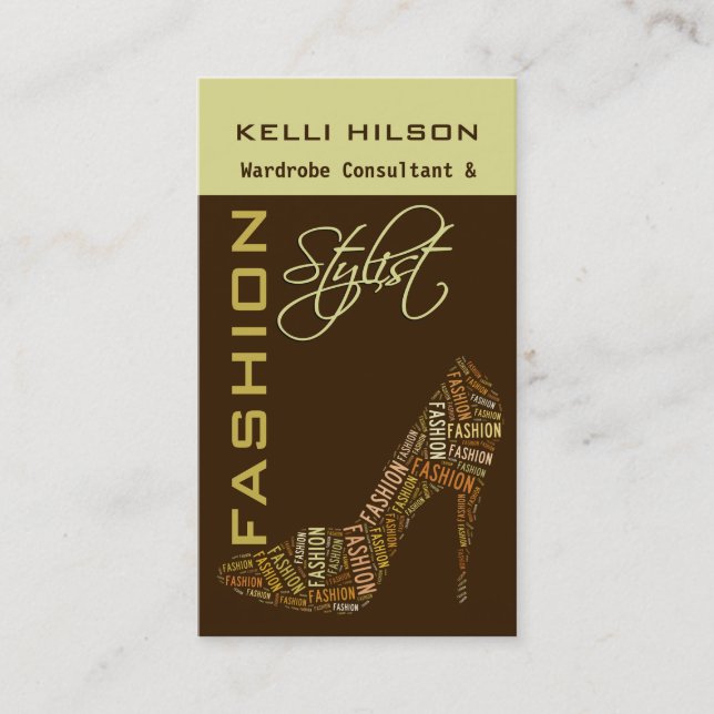 Fashion Stylist Business Cards (Front)
