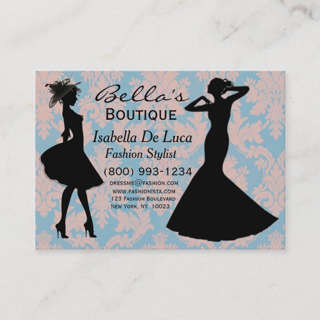 Fashion Stylist Business Cards (Front)