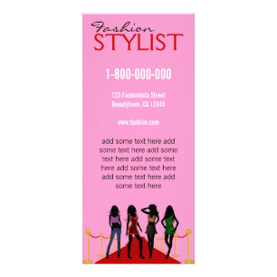 Fashion Stylist Promotional Rack Card Template