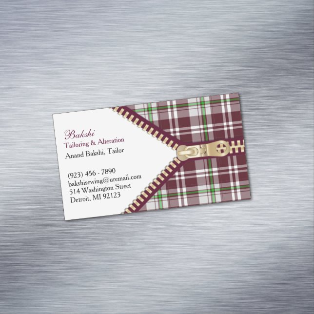 Fashion Tailoring Magnetic Business Card (In Situ)