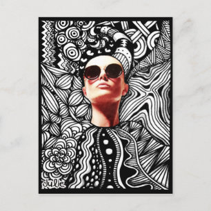 Fashion Tangle Postcard