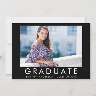 Fashion Trendy Graduation Photo Announcement
