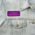 Fashion Trendy Violet Purple: Elegant Professional Name Tag Zazzle