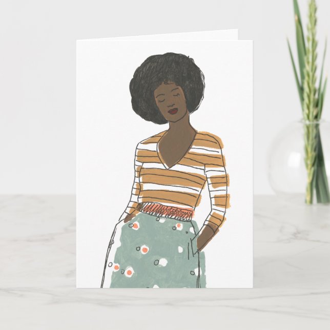Fashion Vignette Portrait Card (Front)