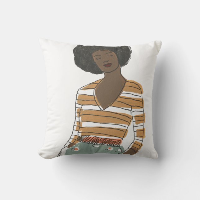 Fashion Vignette Portrait Cushion (Front)