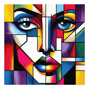 Fashion with Striking Abstract Art Photo Print