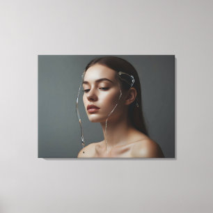 Fashion woman fine art canvas print