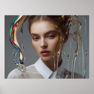 Fashion woman fine art poster