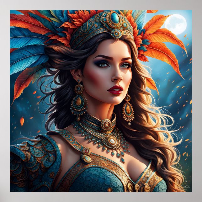 Fashion woman fine art poster (Front)