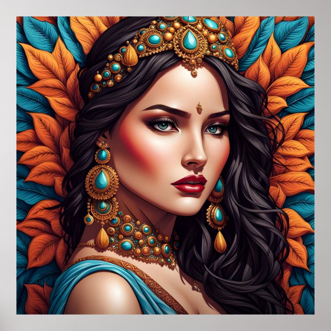 Fashion woman fine art poster (Front)