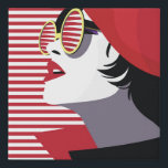 Fashion woman in style pop art. faux canvas print<br><div class="desc">Fashion woman in style pop art.</div>