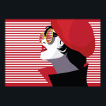 Fashion woman in style pop art. poster<br><div class="desc">Fashion woman in style pop art.</div>