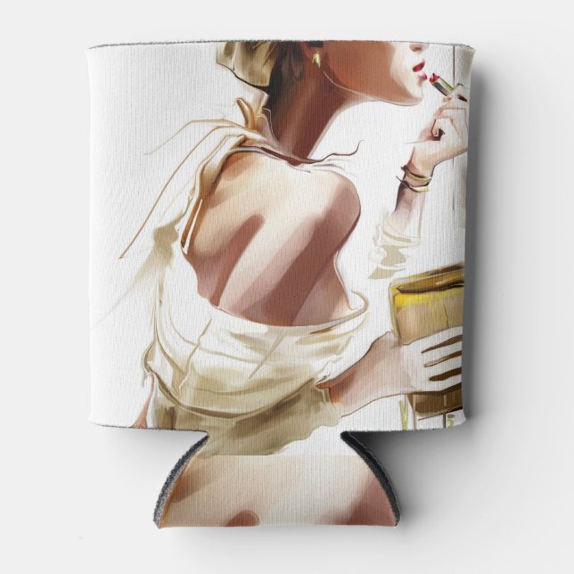 Fashion Woman: Stylish Contemporary Portrait. Can Cooler (Front)