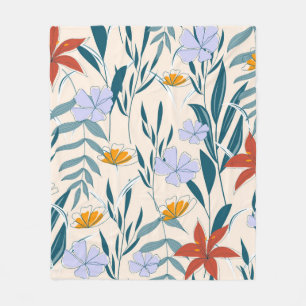 Fashionable abstract seamless background with colo fleece blanket