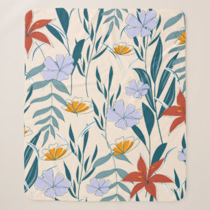 Fashionable abstract seamless background with colo sherpa blanket