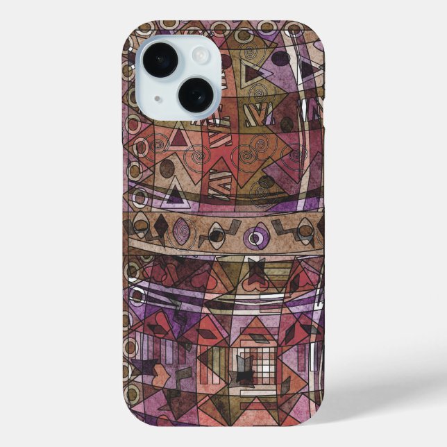 Fashionable African abstract tribal Case-Mate iPhone Case (Back)