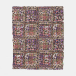 Fashionable African abstract tribal Fleece Blanket