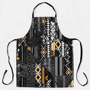 Fashionable and trendy collage seamless pattern w apron