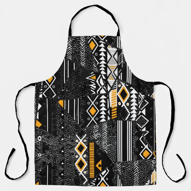 Fashionable and trendy  collage seamless pattern w apron (Front)