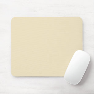 Fashionable Champagne Cream Solid Colour Backgroun Mouse Pad