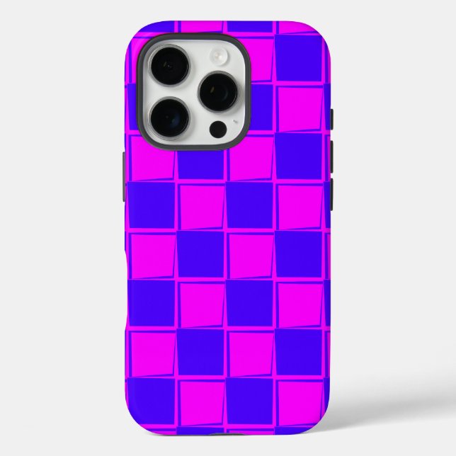 Fashionable Chequered Pattern Design Case-Mate iPhone Case (Back)